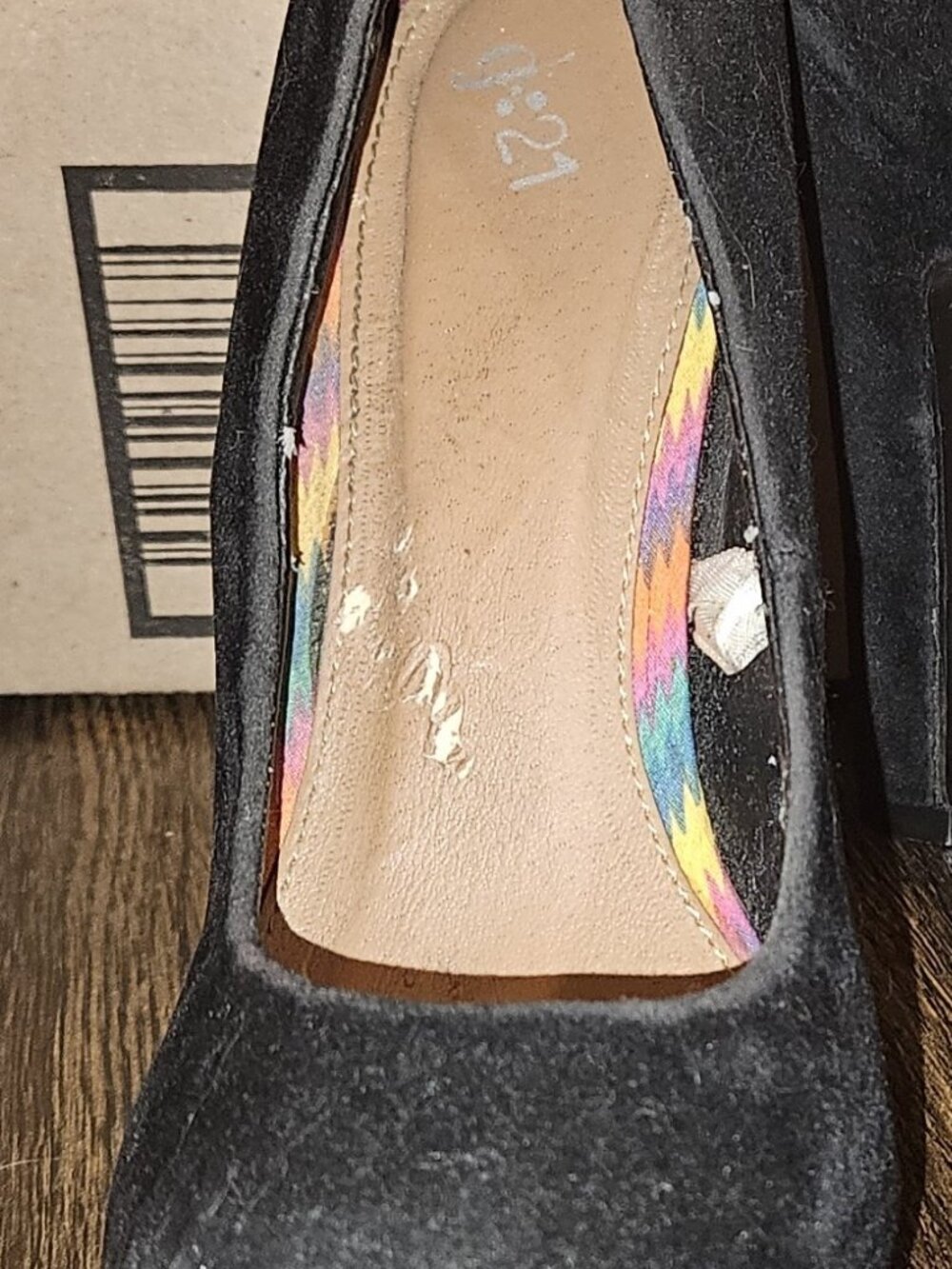 Women's Black High Heel Shoes - Size 7 - Picture 3 of 4